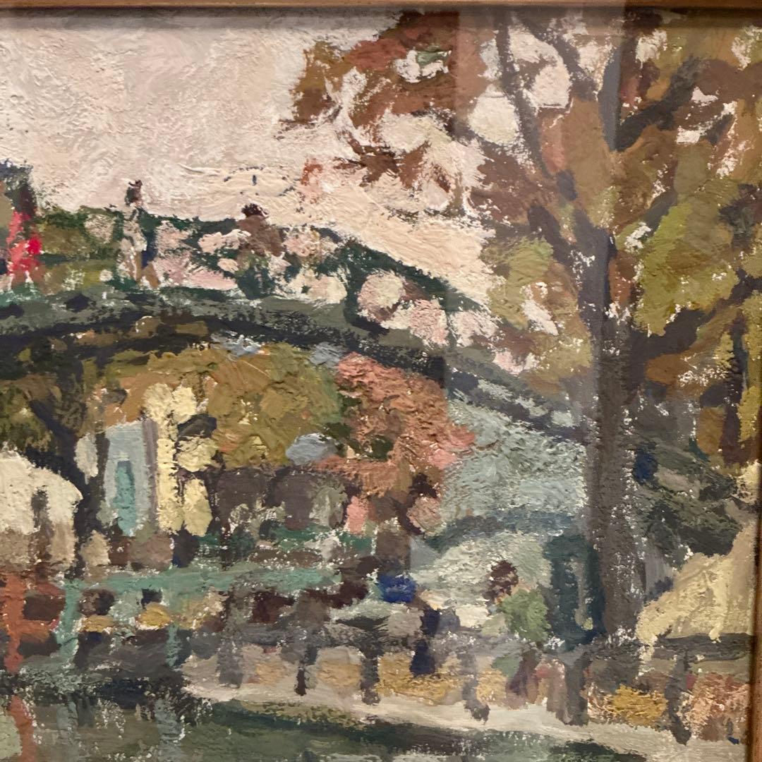 アラン　メンギーニ　油彩画　フランス人画家　日動画廊取り扱い