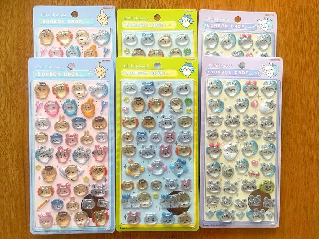 ちいかわ ボンボンドロップシール 3種各２セット
