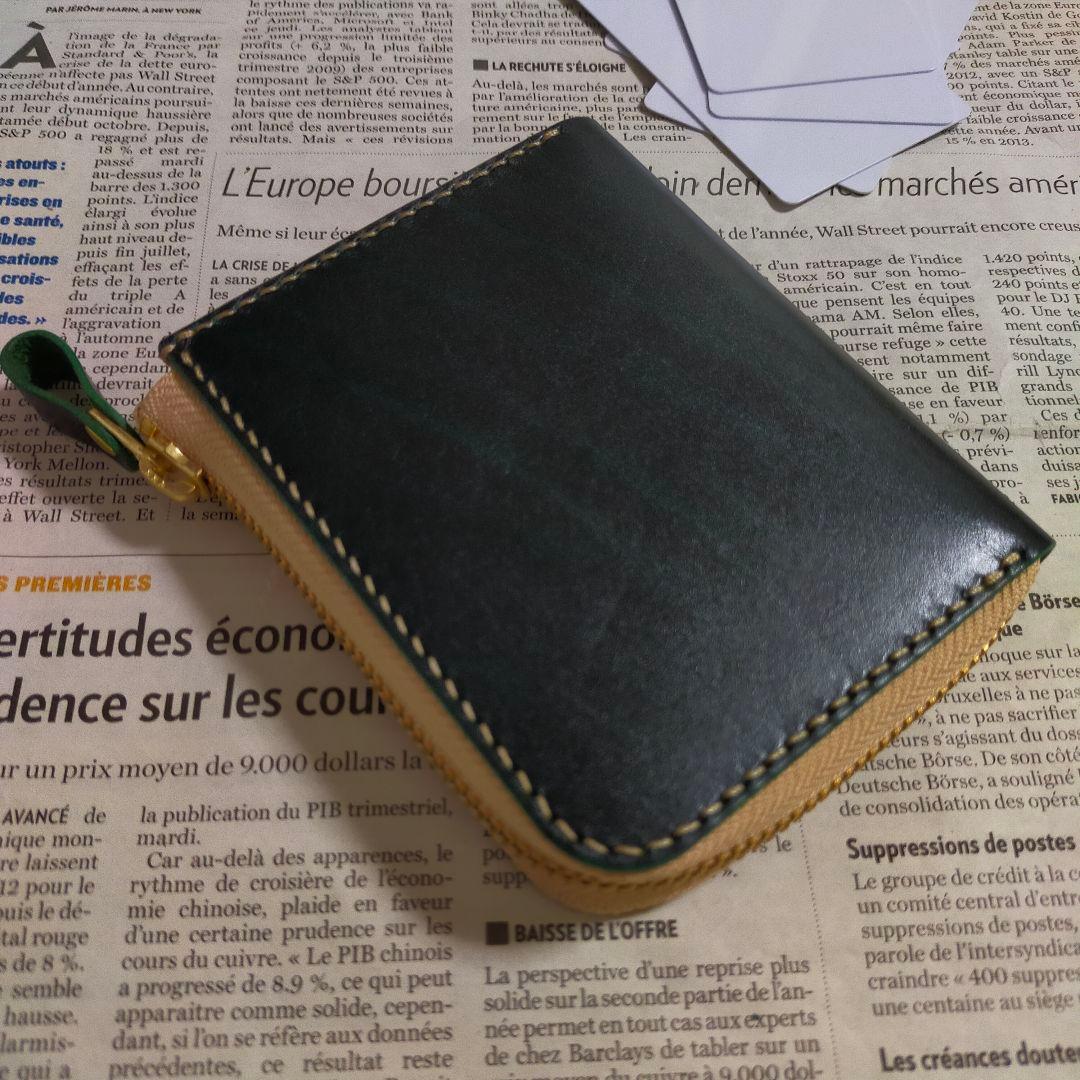 【アポロ】Ｌ字ファスナーウォレット　ハンドメイド