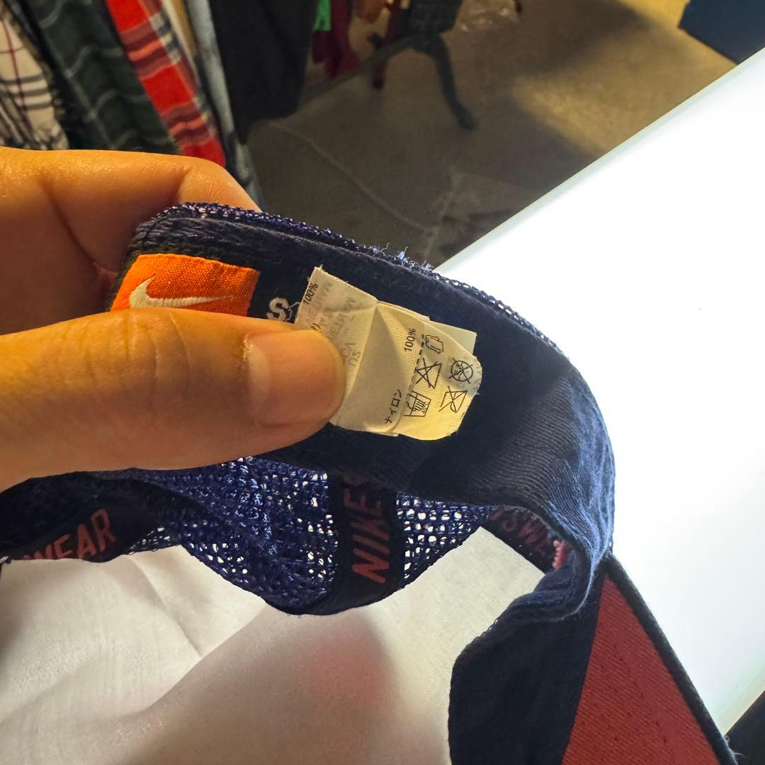 NIKE ナイキ メッシュキャップ トラッカーズキャップ ワッペン ネイビー