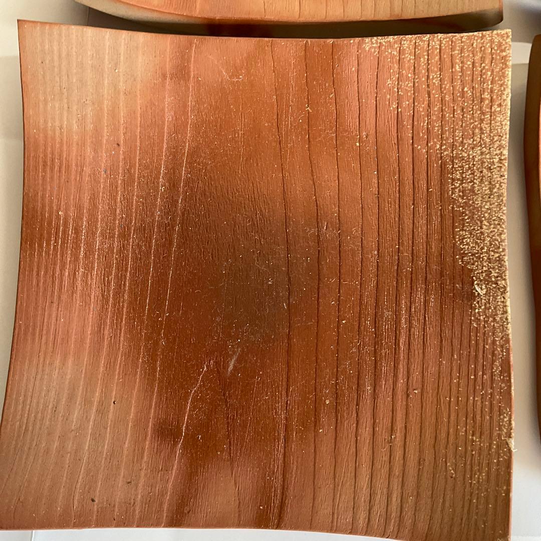 備前焼　人間国宝藤原雄先生監修南燦窯作　備前緋襷四方板皿