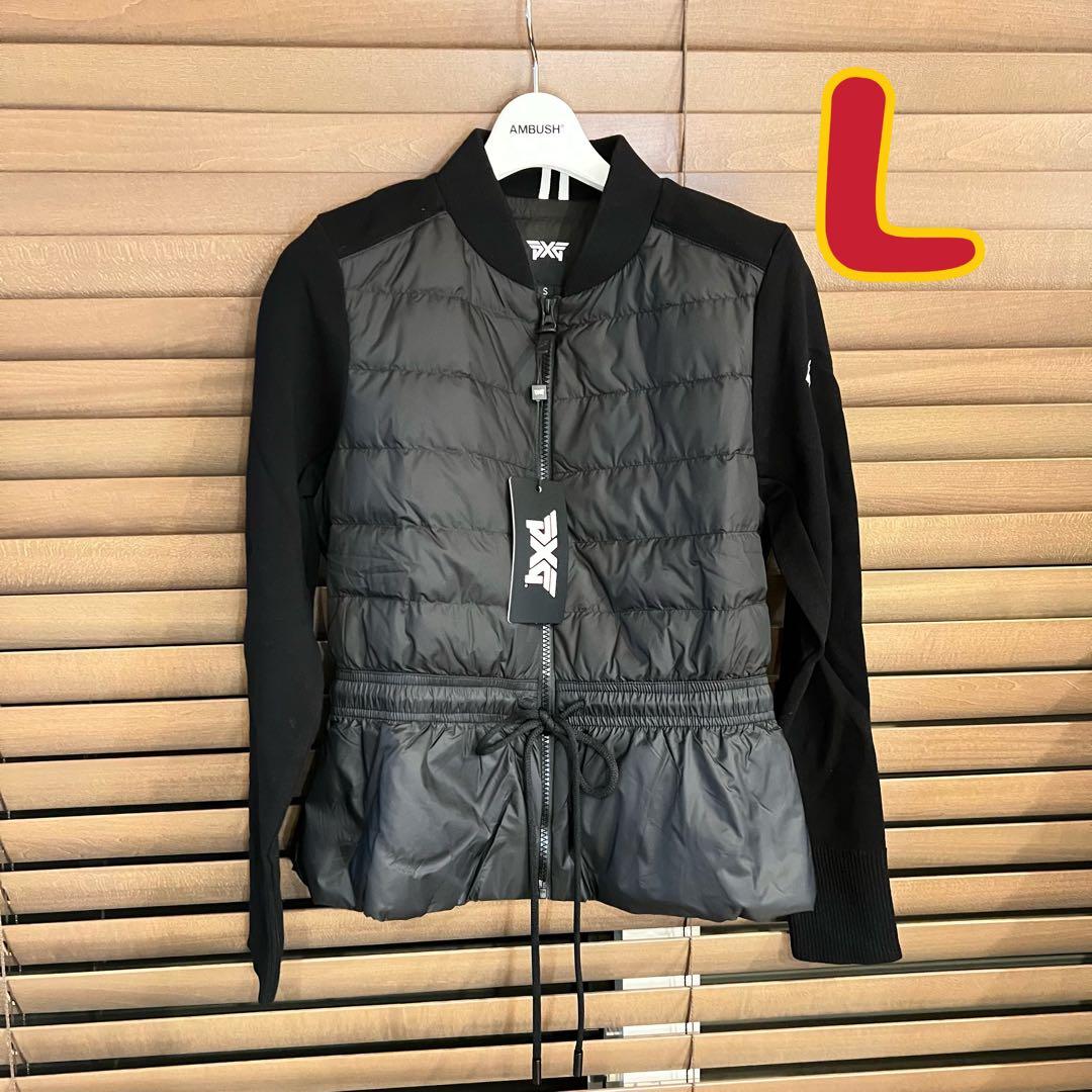 PXG 新作ゴルフ ウェア レディース ジャケット ダウン×ニット トップスL