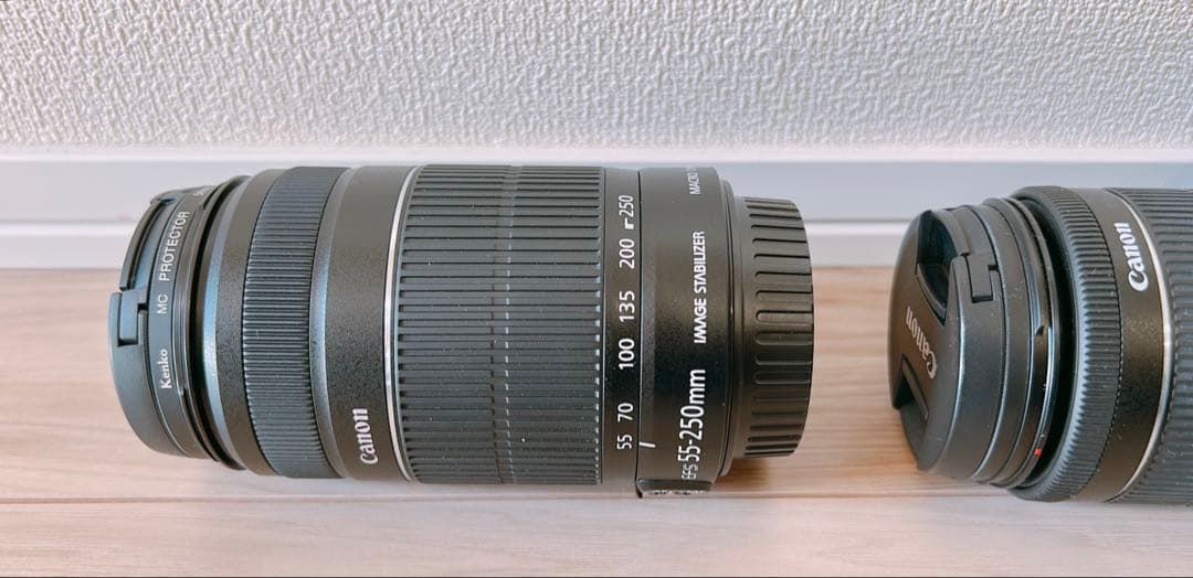 Canon EOS Kiss X7 デジタル一眼レフカメラ 本体とレンズ2本