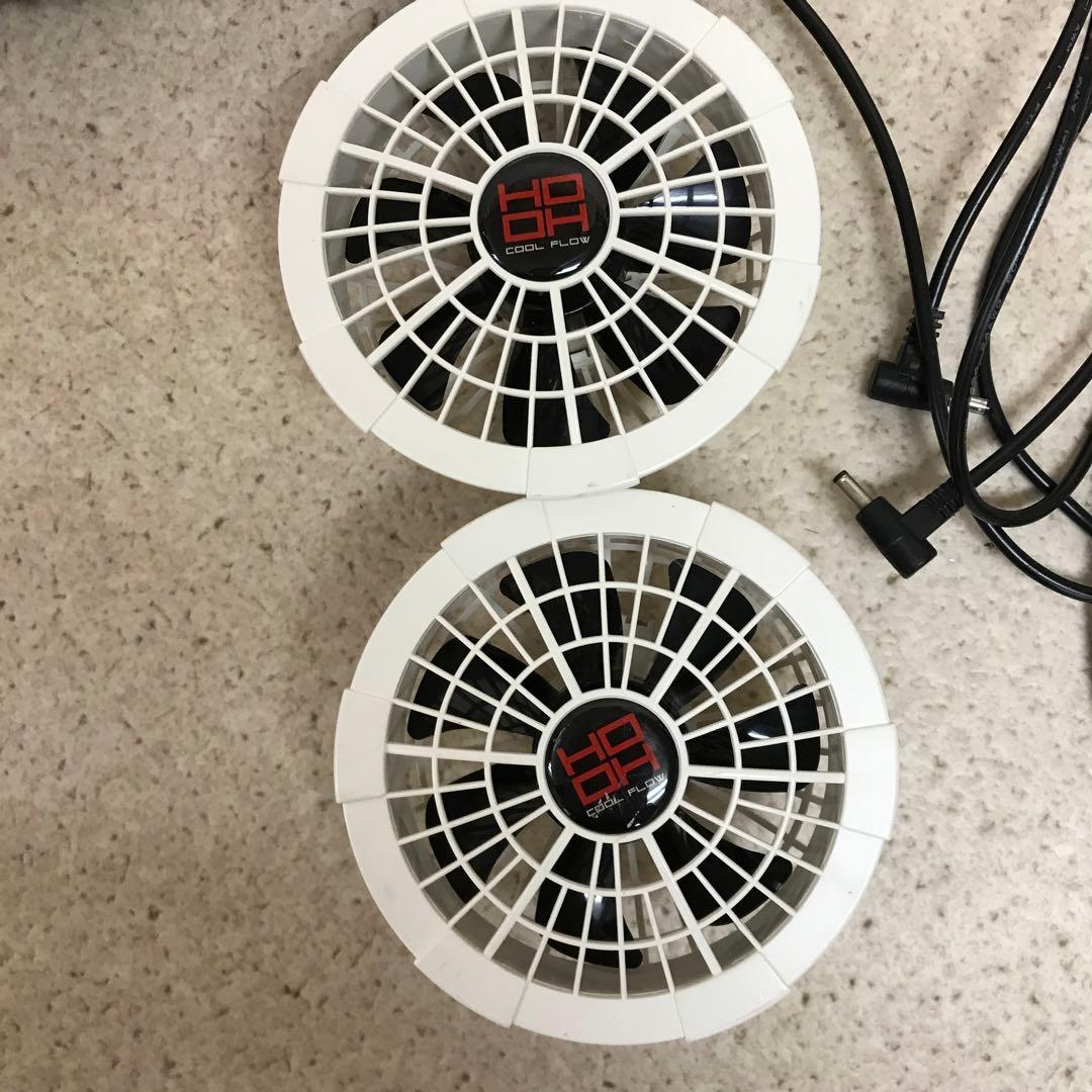 107 動作品 空調服用 ファン 4個セット バッテリー3個