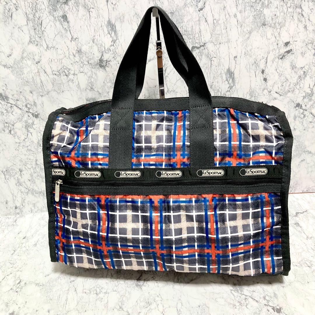 【極美品】レスポートサック　ボストンバッグ　ショルダーバッグ　2way　総柄