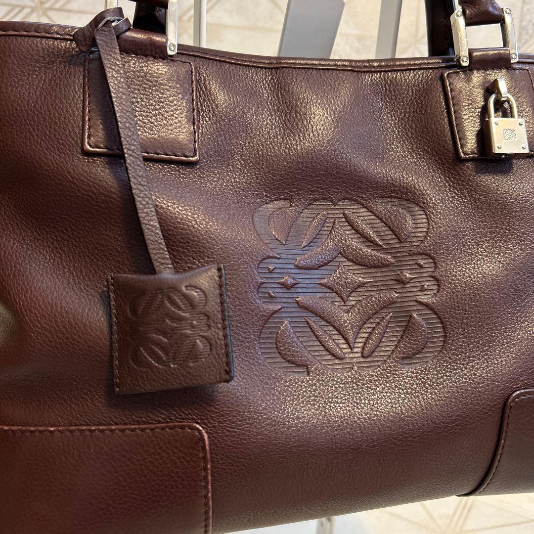 再値下げ❣️【希少レア】ロエベ エンボスロゴトートバッグ