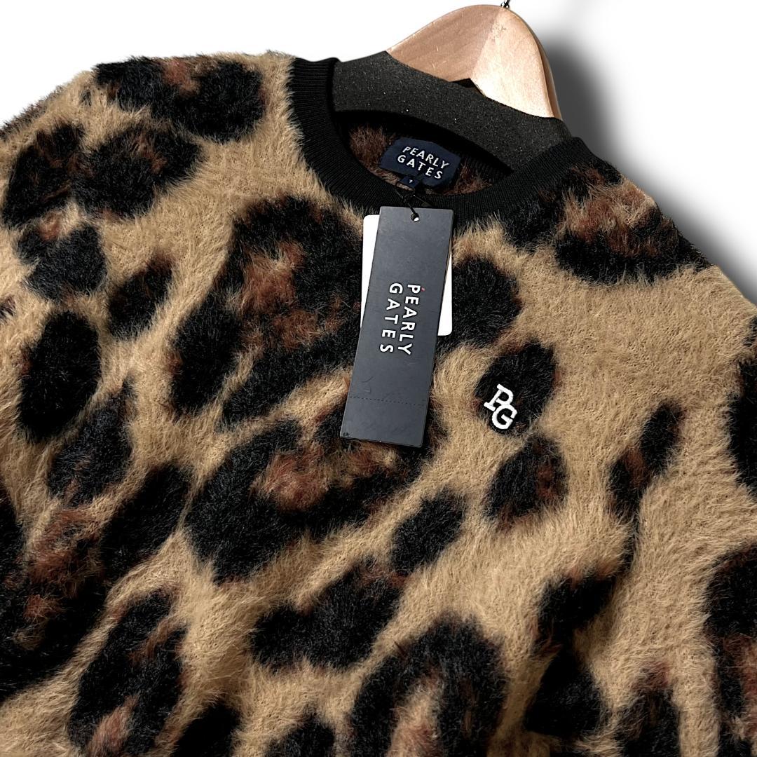 0 パーリーゲイツ シャギーサーマル レオパード ニット セーター 051