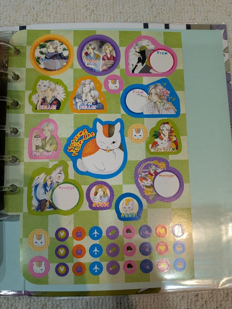 夏目友人帳　スケジュール帳2010年　プロフィール帳　原画　激レア　当時物