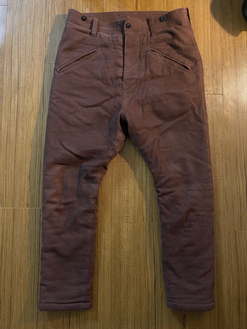 レア NATAL DESIGN 裏ボア サルエルパラシュートパンツ