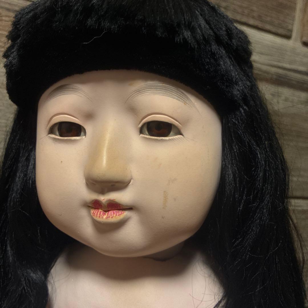 市松人形　銘あり