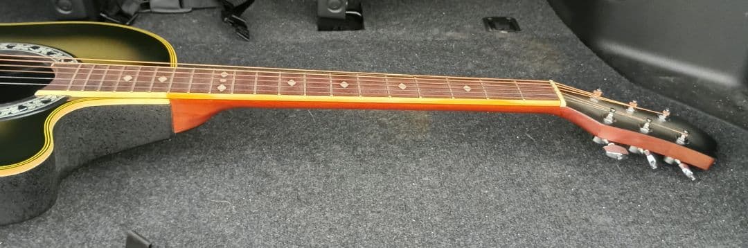 美品　アコースティックギター グリーン/イエロー　クラフトマン　ケース付