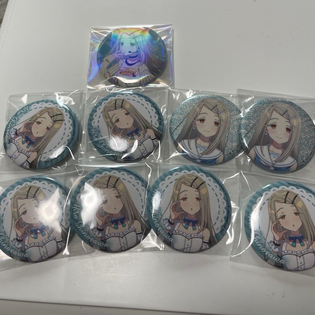 学園アイドルマスター 学マス 篠澤広 ローソン グリッタ まねきねこ 缶バッジ