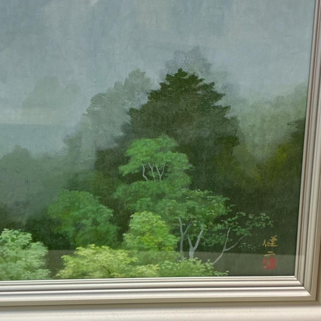 河合健二　日本画　「山氣」　685×610mm