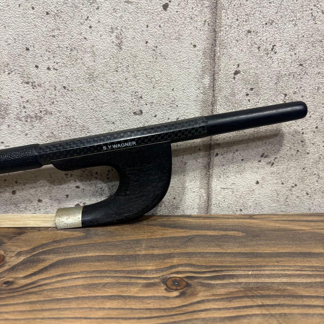 コントラバス 弓 S.Y.WAGNER ジャーマンボウ カーボン ケース付き