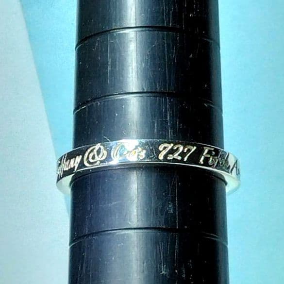 ティファニーノーツナローリング 13号　新品仕上げ　ほぼ無傷未使用に近い