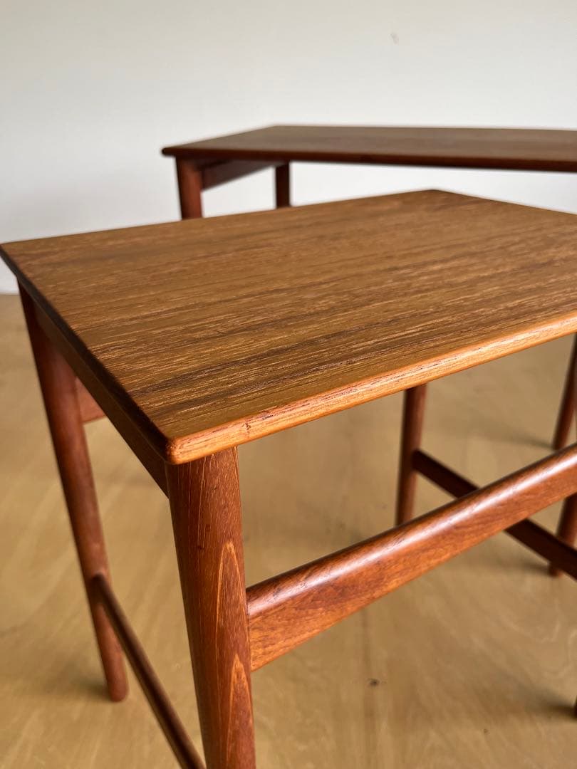 Hans J. Wegner AT40ネストテーブル チーク無垢材 ウェグナー