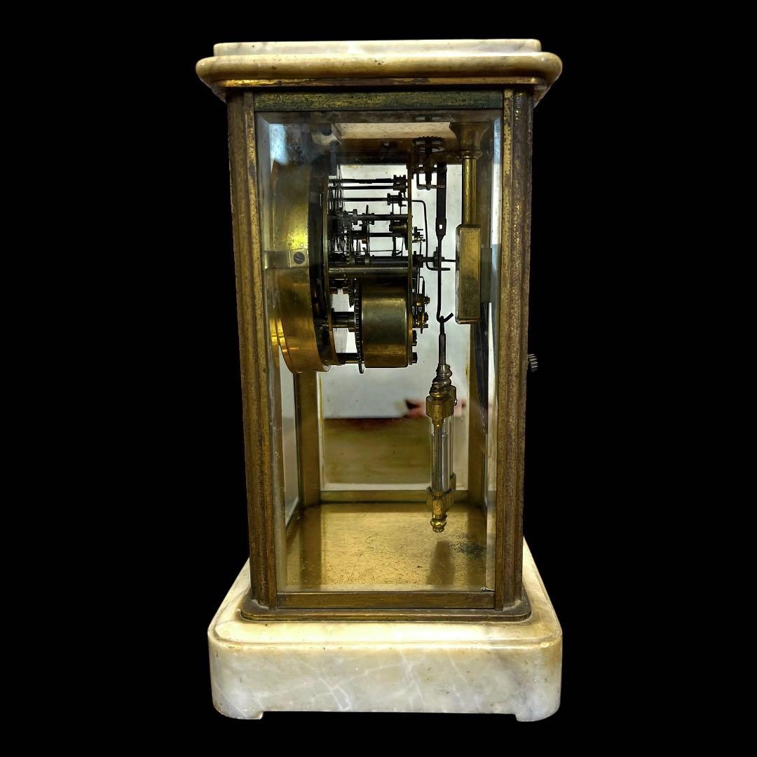 《希少＆入手困難》アンティーク 精工舎大理石水銀振り子ゼンマイ式古時計