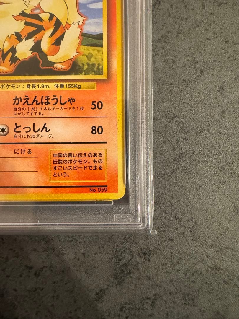 【PSA8 初版】ウィンディ ポケモンカード 旧裏 初版 マークなし