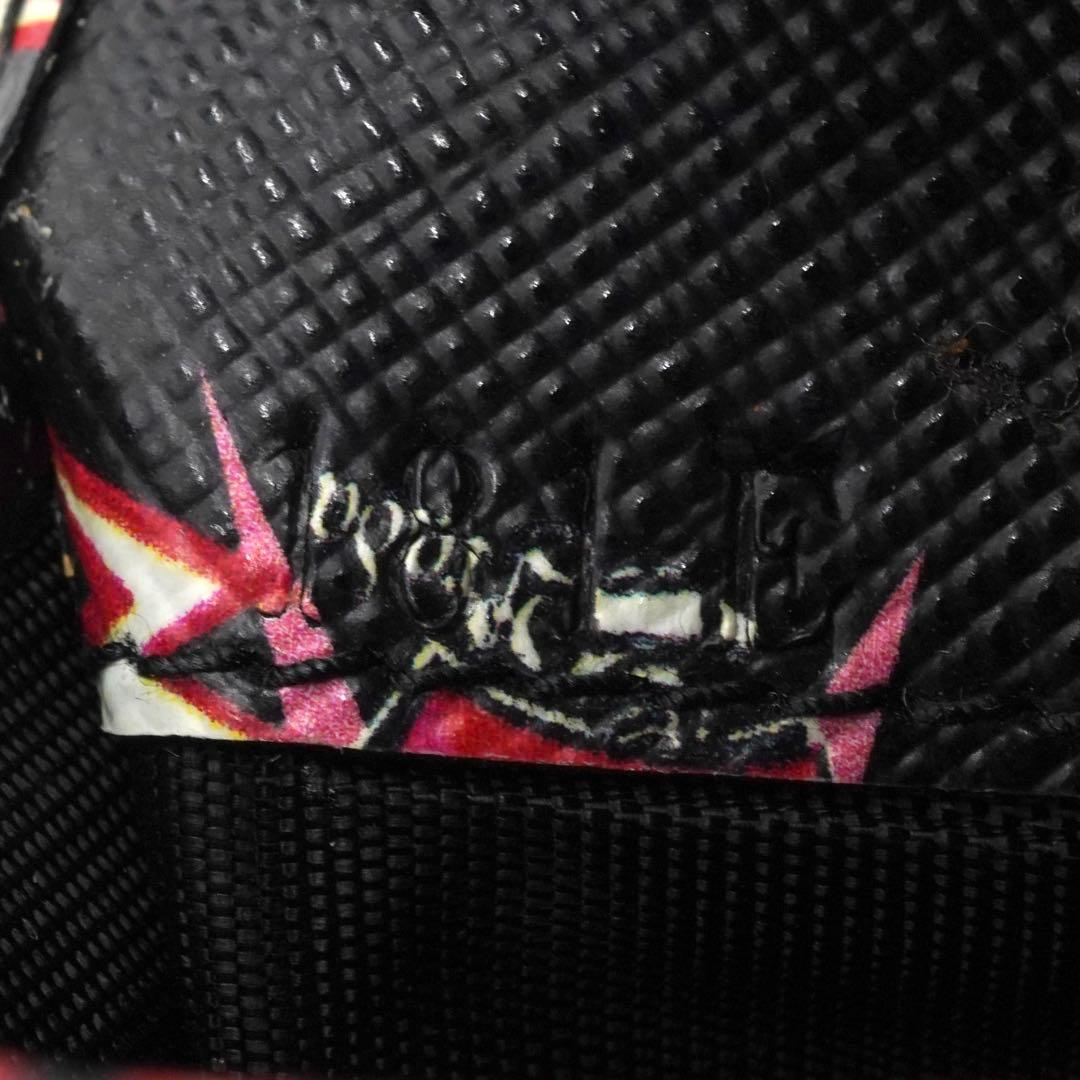 ✨未使用展示品・箱保証書付き✨　PRADA ミニ財布　サフィアーノ　バラ　花柄