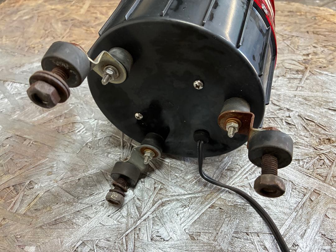 三ツ星貿易　LED回転灯　赤色　HP100 100V