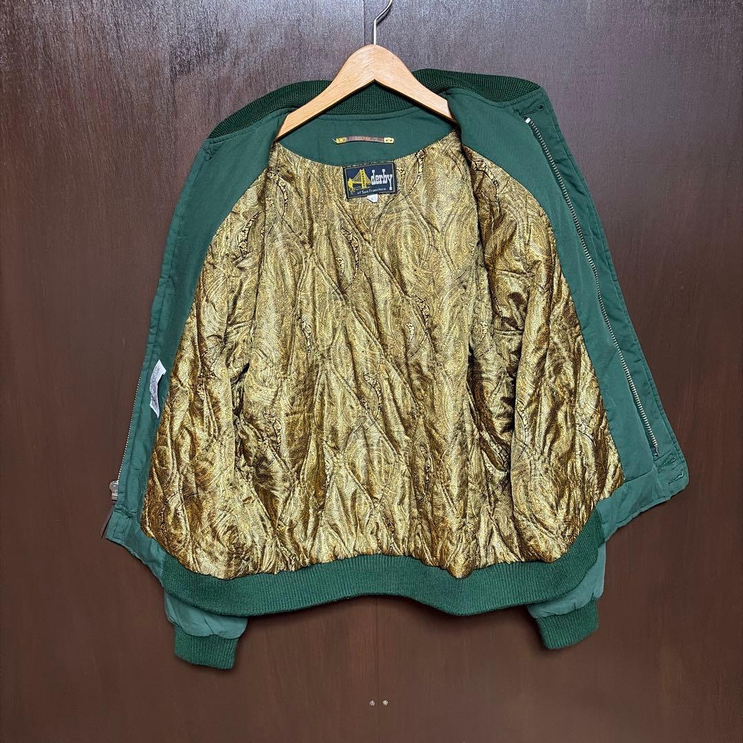 derby of san francisco ダービー ジャケット L グリーン