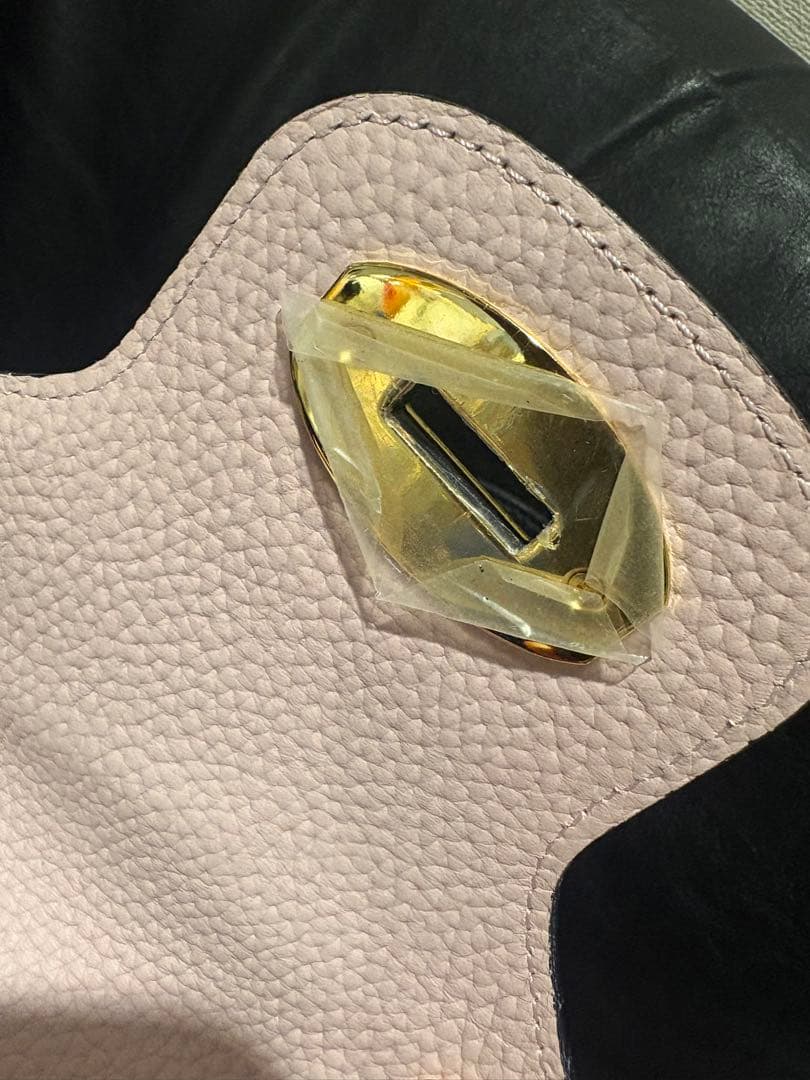 A.D.M.Jバック　濃紺＆淡いピンク