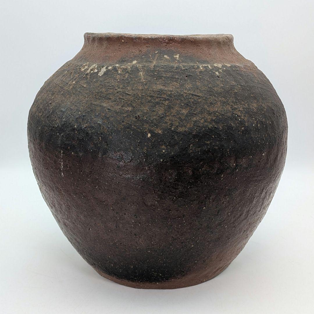 中村六郎 備前焼 壺 壷 紐作り 希少 工芸品 置物 コレクション インテリア