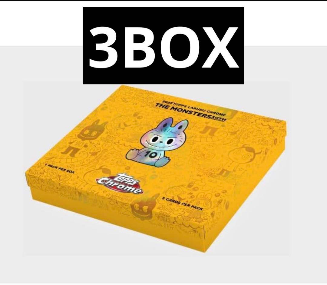 Topps Chrome 10周年記念ボックス　ラブブ　3BOX 新品未開封