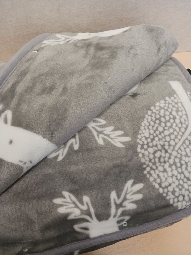 m101405k 着る電気毛布 curun アーバンスタイル エルク柄グレー