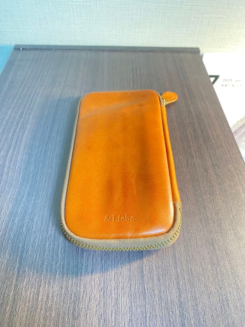 &Liebe 文具にこだわる人のジップペンケース　栃木レザー