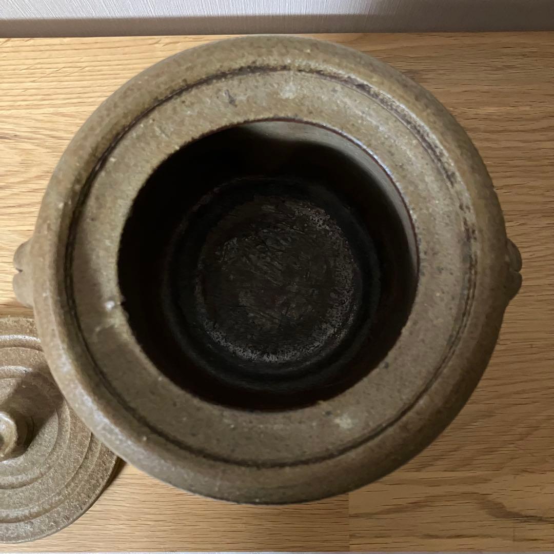 備前焼　水差し　的野求造　茶道具