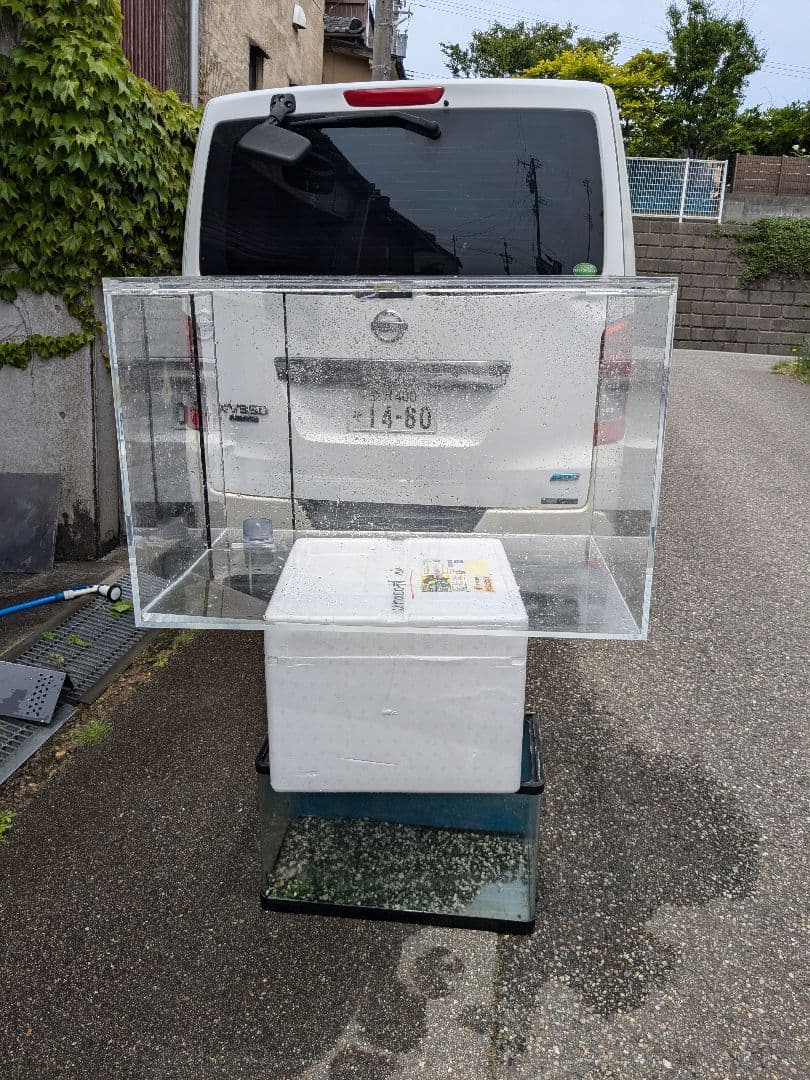 アクリルOF水槽90㌢60㌢高さ60㌢中古品キズ有り※引き取り限定or配達します