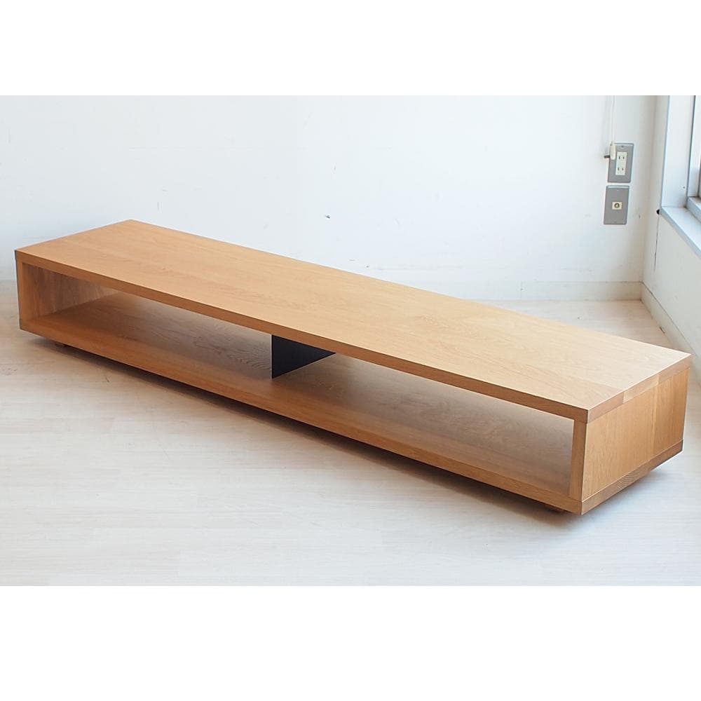 無印良品/MUJI オーク無垢材AVボード 180cm テレビ台 TVボード