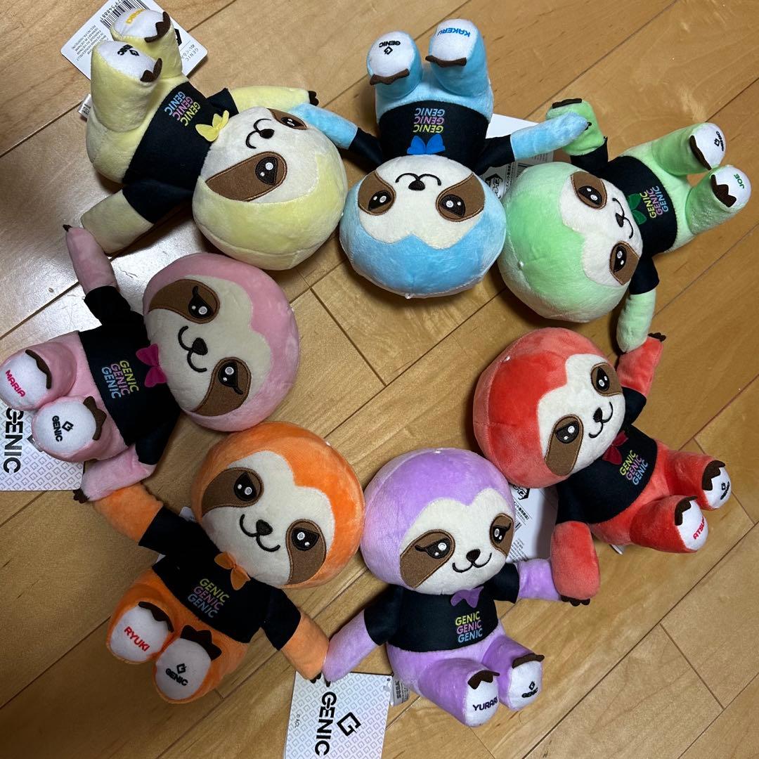 GENIC ナマケモノ ぬいぐるみセット 全7種類