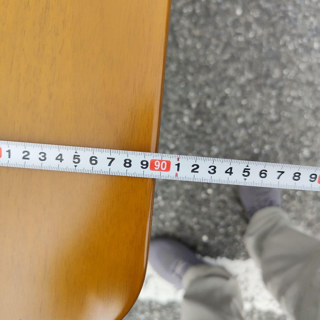 ブラウン 木製 大型ダイニングテーブル 6人 長方形