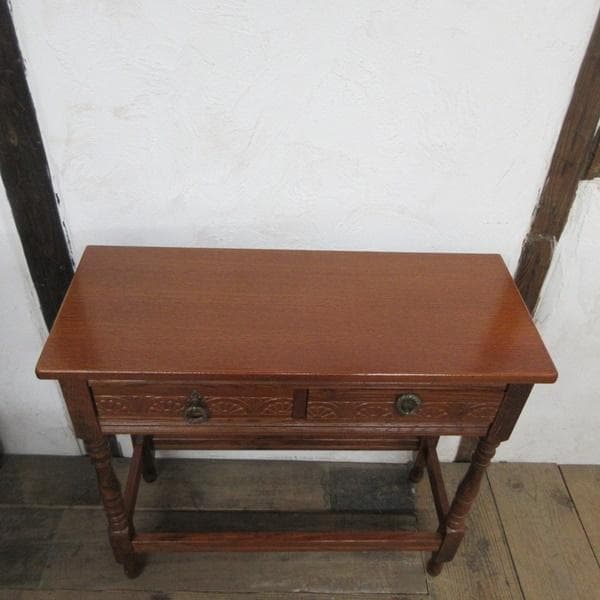 イギリス ヴィンテージ 家具 ホールテーブル サイドテーブル 英国 6737d