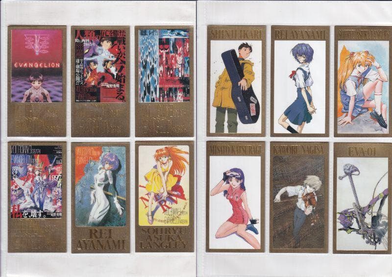 エヴァンゲリオン　ワイド１、２　フルコンプ　バインダー バインダー特典カード付き