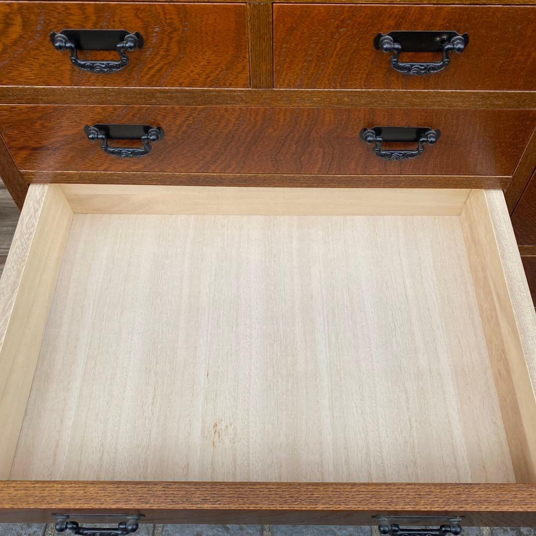 美品 レトロ けやき小袖机 文机 小引き出し 家具 木製箪笥 インテリア