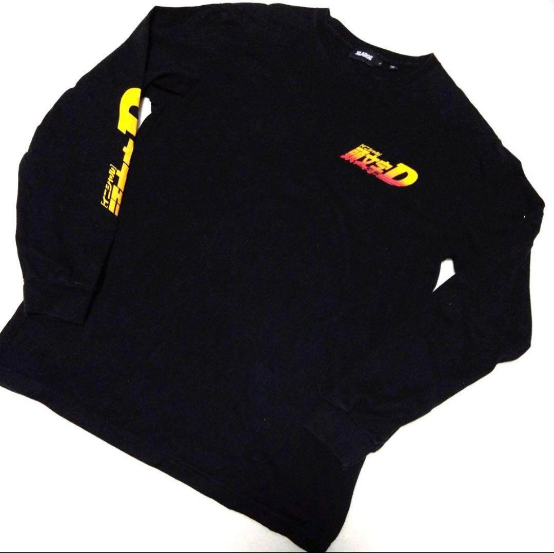XL 希少　X-LARGE　頭文字D コラボ　ロンT ブラック　長袖　黒