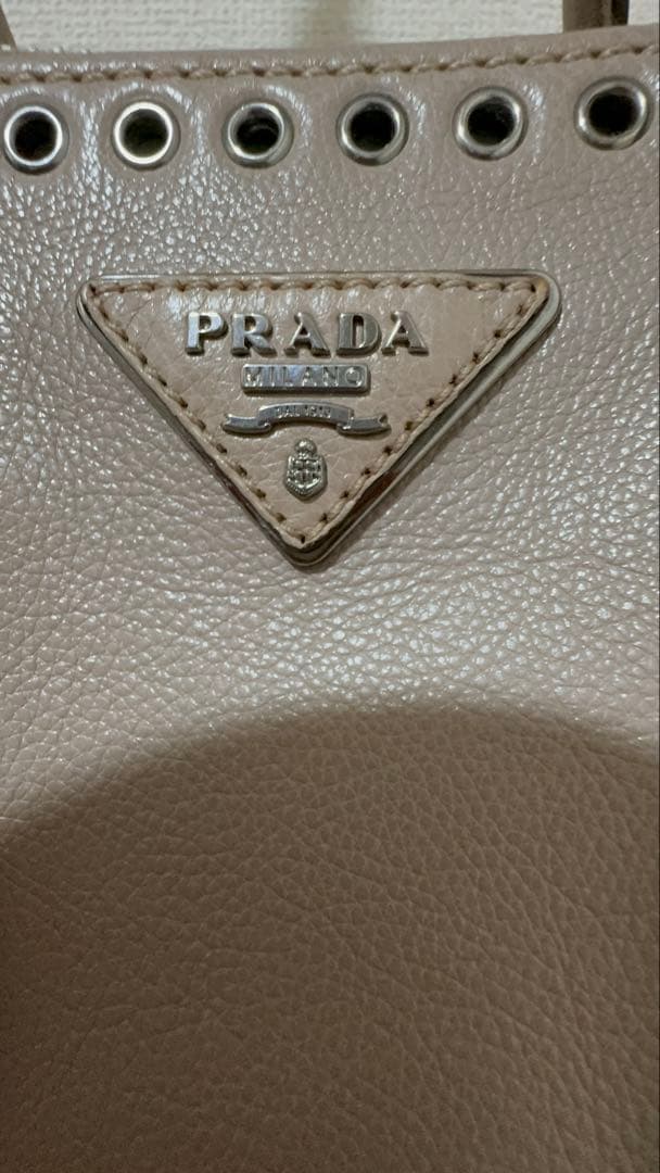 金・土・日限定 PRADA プラダ スタッズ レザー 2WAY トートバッグ