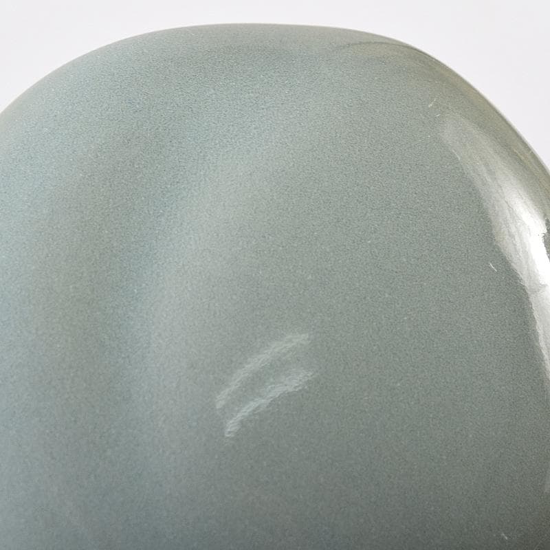 パウロニア　青磁　桃　香合　堀内宗完（兼中斎）極め箱　V　R8201