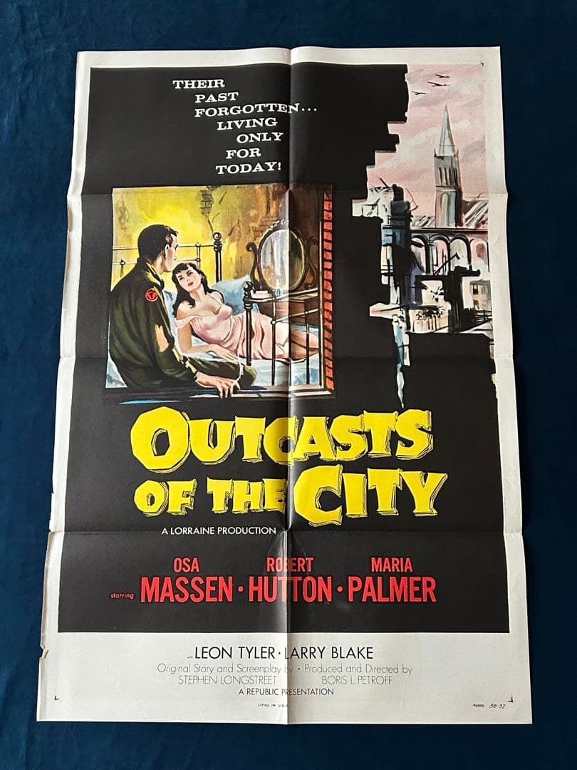 都市の追放者　USオリジナル映画ポスター