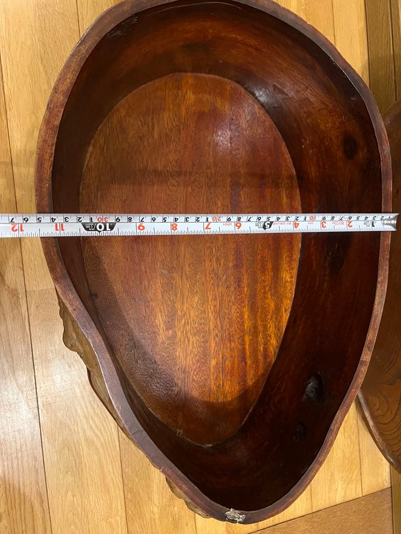 取込盆　槐　切り株　こぶ　木製スツール　花台　古道具　茶道具