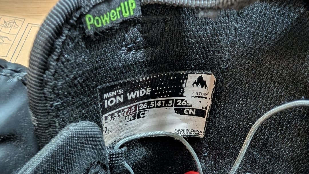 スノーボード BURTON ION WIDE SPEEDZONE | 26.6 cm