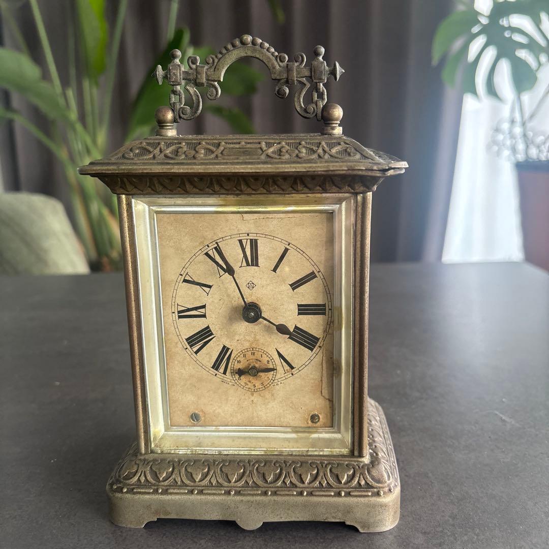 アンソニア　アンティーク置き時計　明治時代