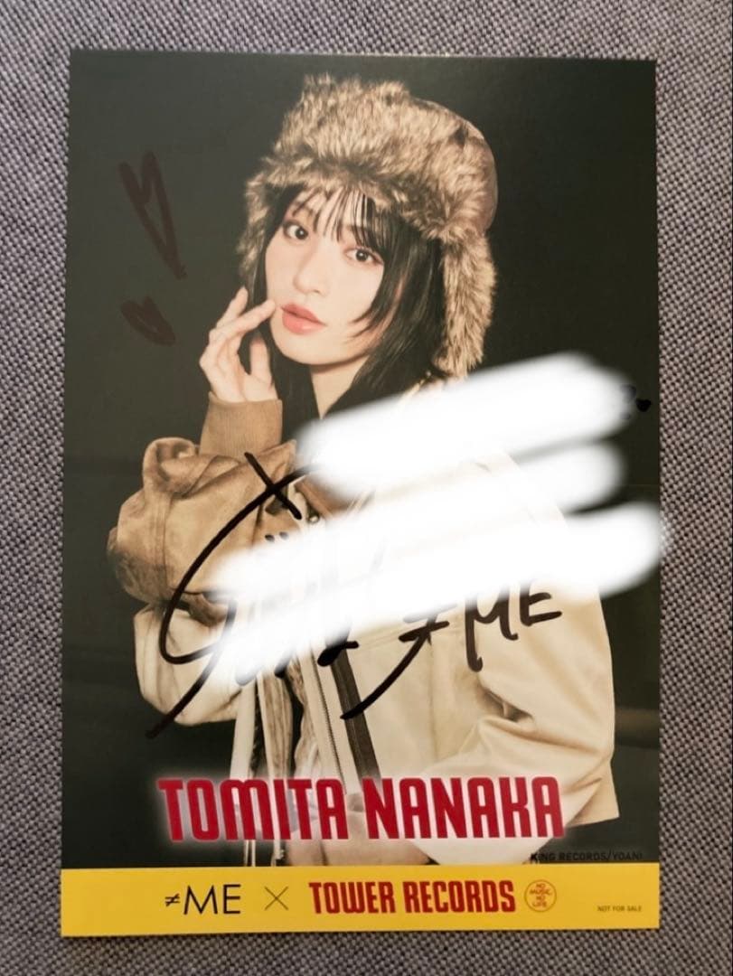 ≠ME ノイミー 排他的ファイター 冨田菜々風 直筆 ポストカード