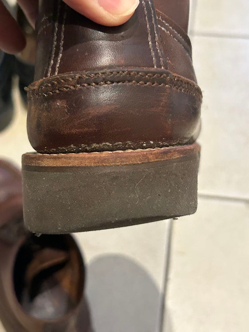 ラッセルモカシン スポーティングクレーチャッカ クロムエクセル バーガンディ