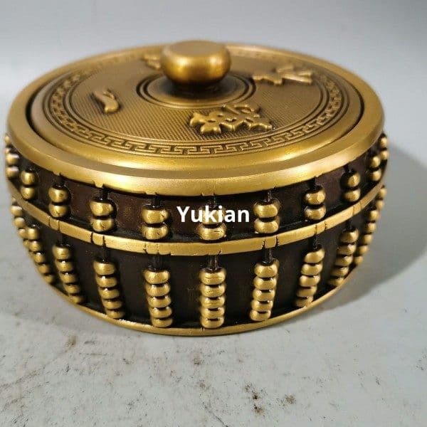 銅器 一万利茶壺 聚宝盆 書道具 文房具 装飾品 工芸品 美術品