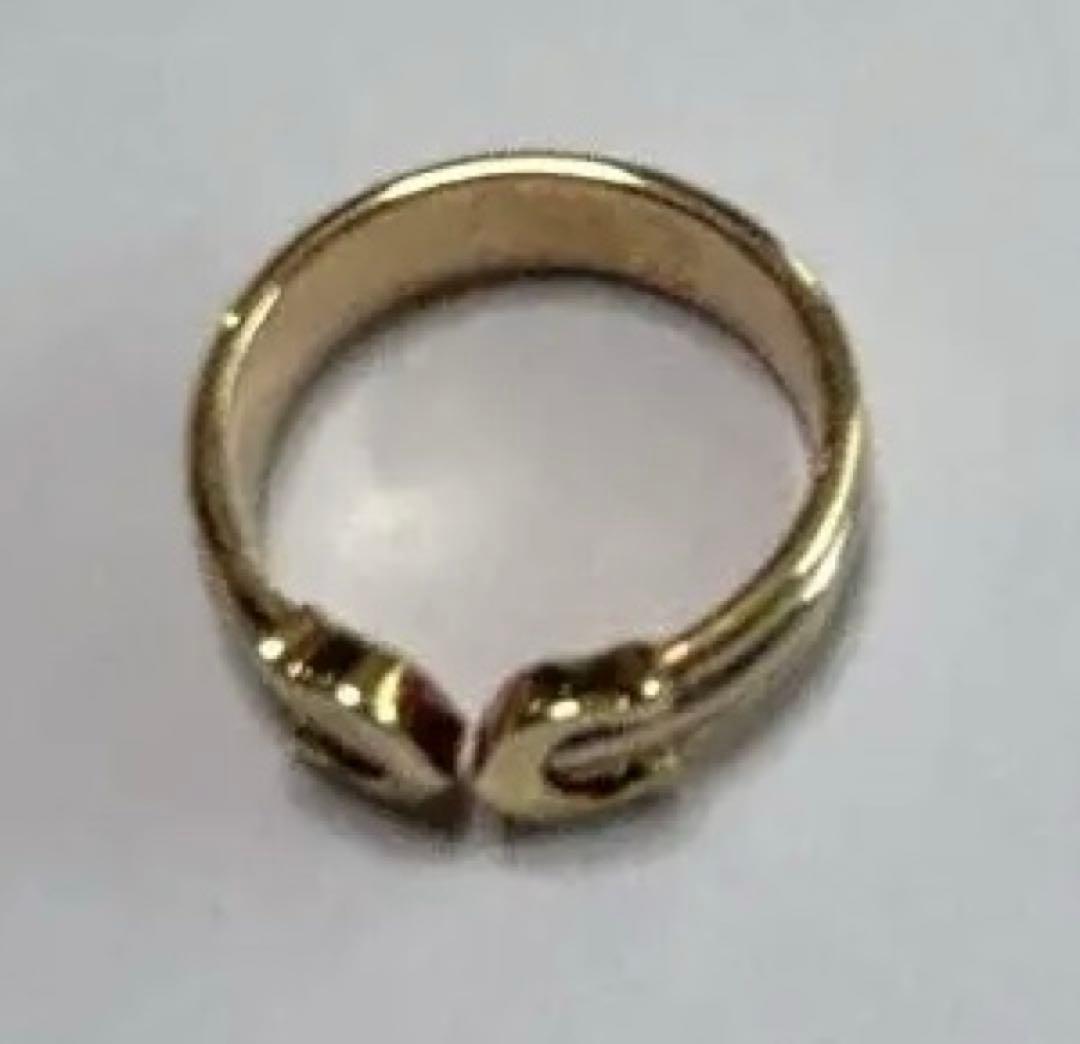 カルティエ　ゴールドシルバー二重リング