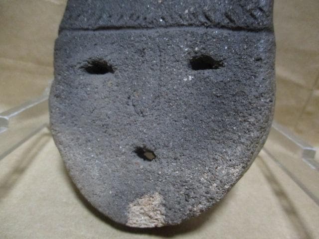 縄文土器　土面　貴重　箱付き　R99-1